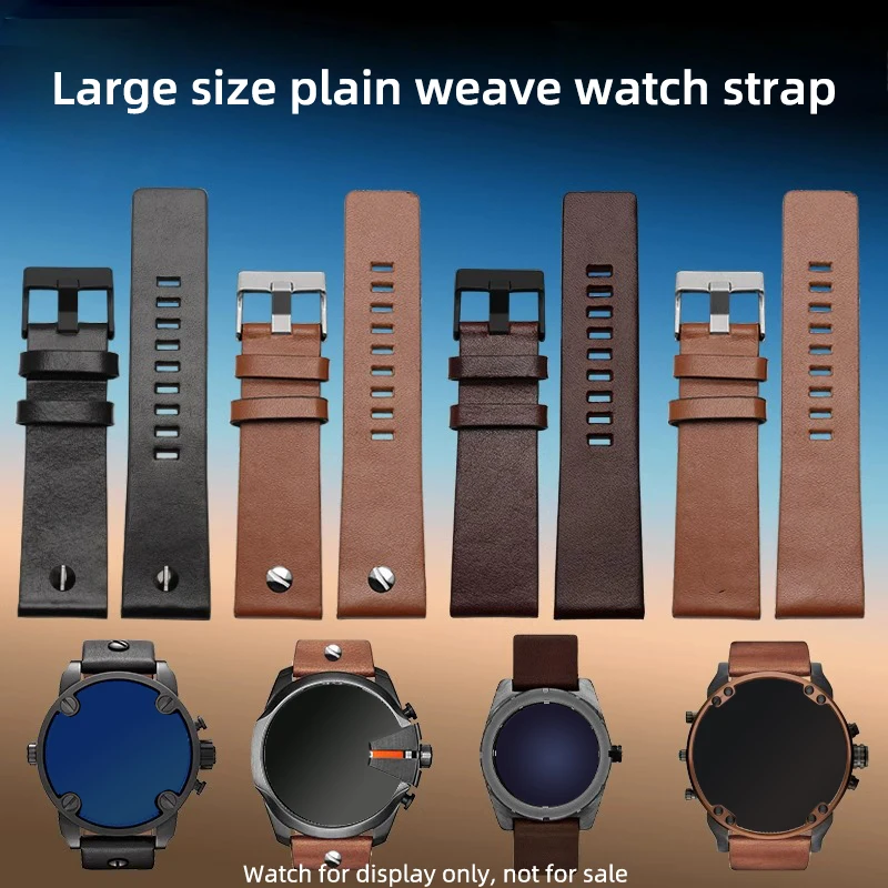 

Large leather watch strap 24 26mm 28mm 30mm 32mm For Diesel watch band DZ4323 DZ1657 1405 DZ4318 DZ7333 dz7395 FOSSIL watch belt