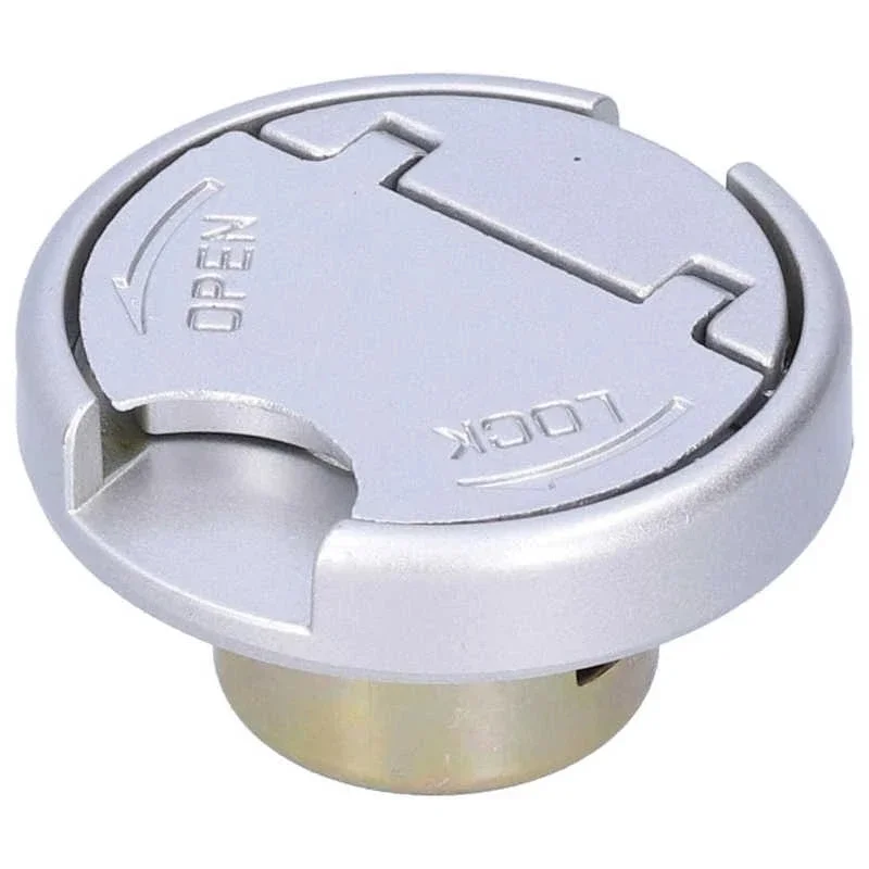 

1pc Gas Tank Lock Cap with Keys Stainless Steel Parts Universal Gas Filler Cap for Scooter Motorcycle