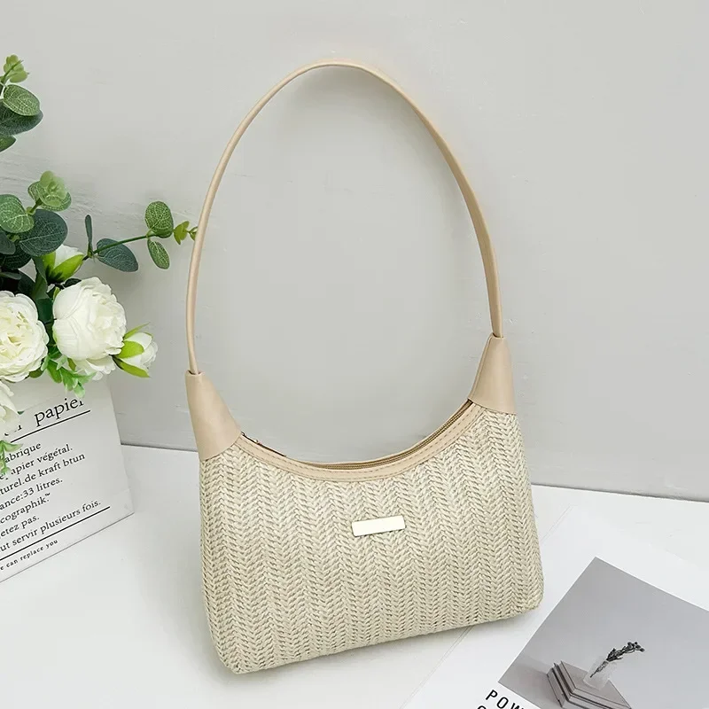 New woven iron sheet shoulder armpit bag casual simple change purse