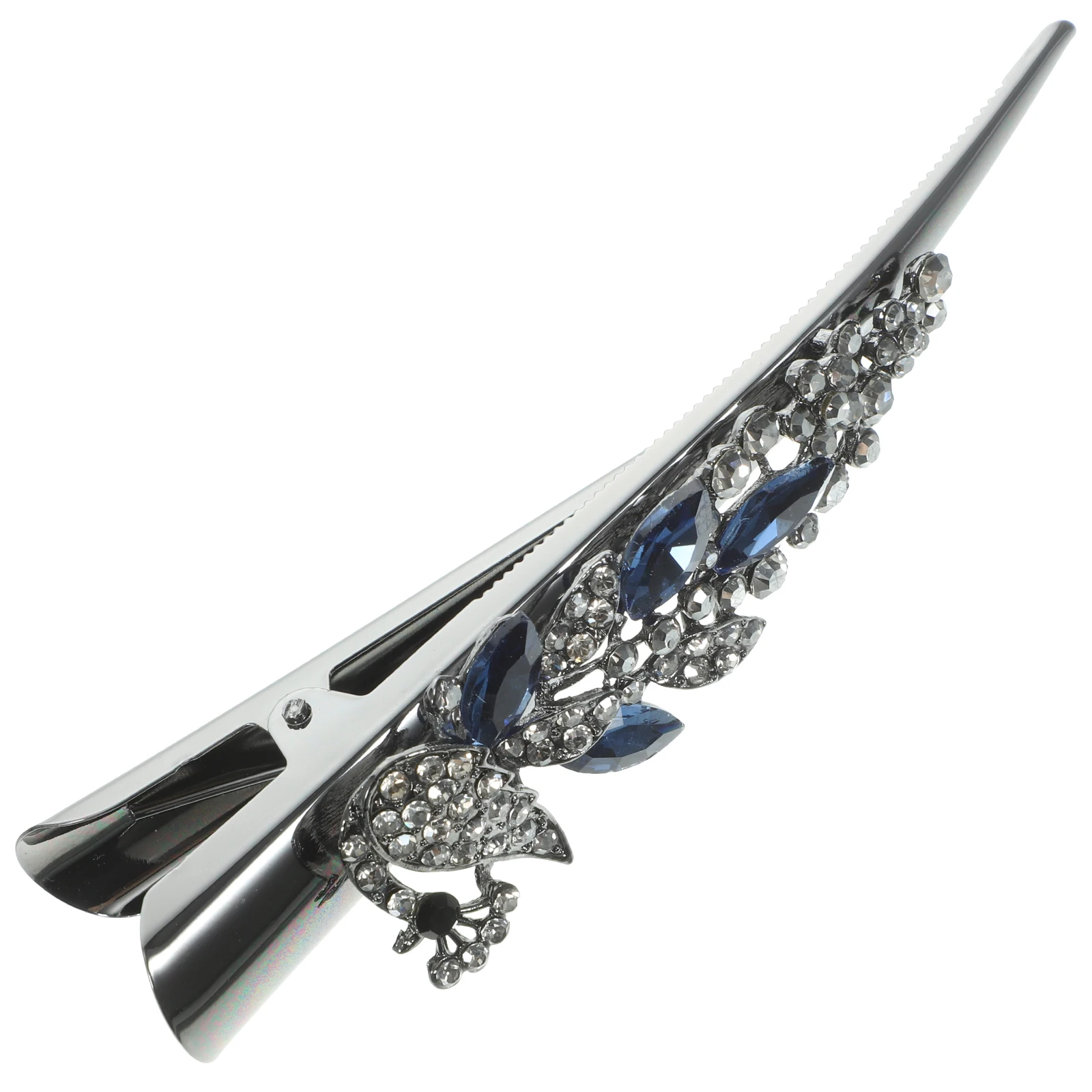 

Rhinestone Hair Barrettes Vintage Crystal Metal Duck Bill Clips for Women Styling Hair Wedding Party Accessories
