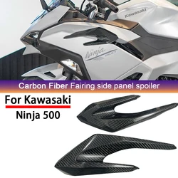 Suitable for Kawasaki NINJA 500 all carbon fiber motorcycle accessories, side panel, spoiler, front cover, small panel, air guid
