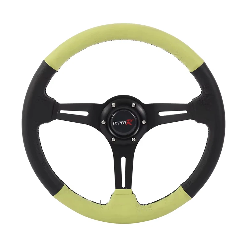 Green and stylish universal steering wheel for automobiles 350mm steering wheel