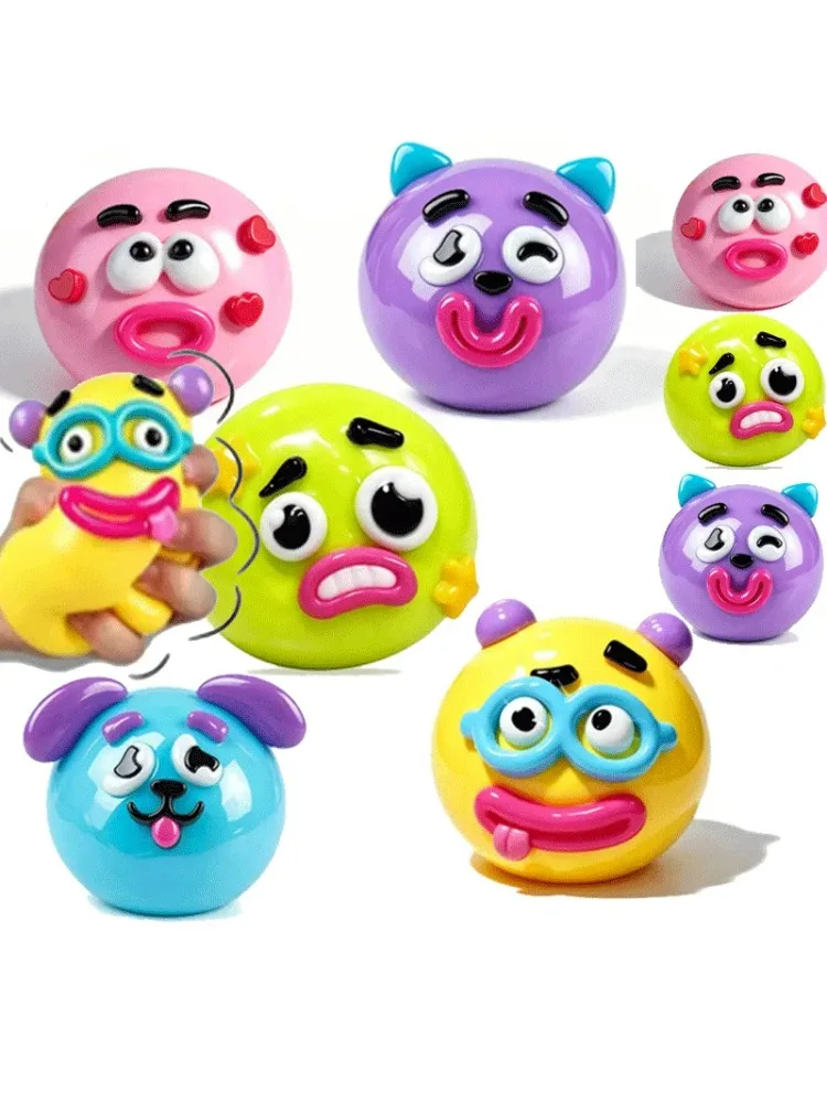 2026 NEU Smushers Squishy, Curiosities Hundegesicht-Wechselspielzeug, Weiches, Formbares, Niedliches, Langsam aufsteigendes Quetschspielzeug, Spaßiges Geschenk für Erwachsene
