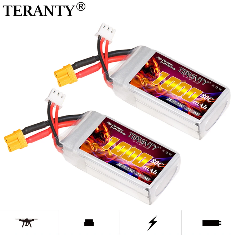 TREANTY Drone FPV RC de carreras con batería LiPo – Recambio