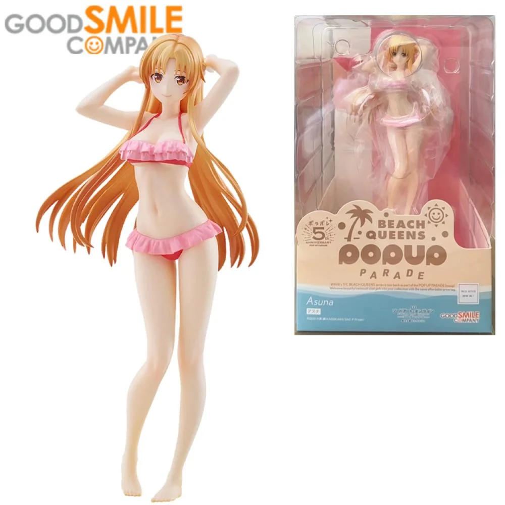 

GSC Original POP UP PARADE BEACH QUEENS Asuna Anime Action Figure Toys For Boys Girls Kids Children Birthday Gifts Collectible