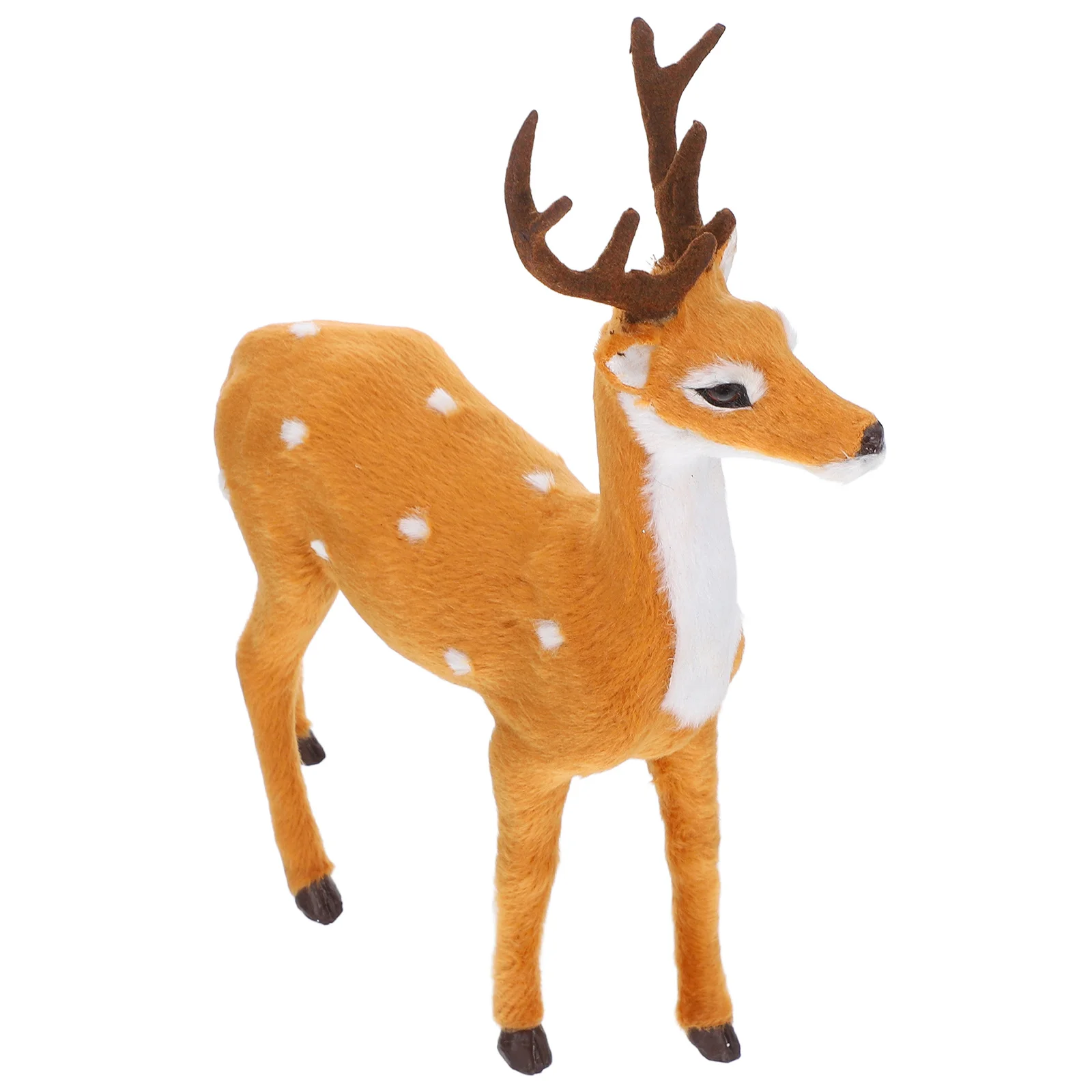 

Christmas Elk Ornament Artificial Elk Statue Decorative Xmas Table Desktop Deer Decoration Xmas Adornment Christmas Ornament