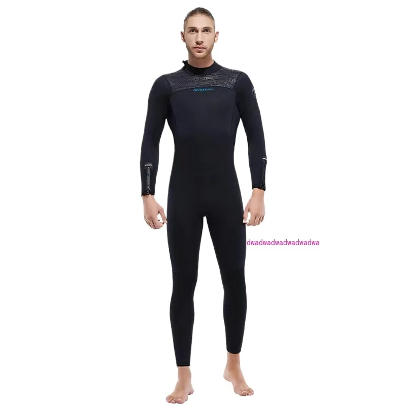 

One-Piece Diving Suit 5mm3mm Wet Fleece-lined Warm Men's and Women's Long Sleeves Surfing Suit Cold-Proof Thermal Insulation