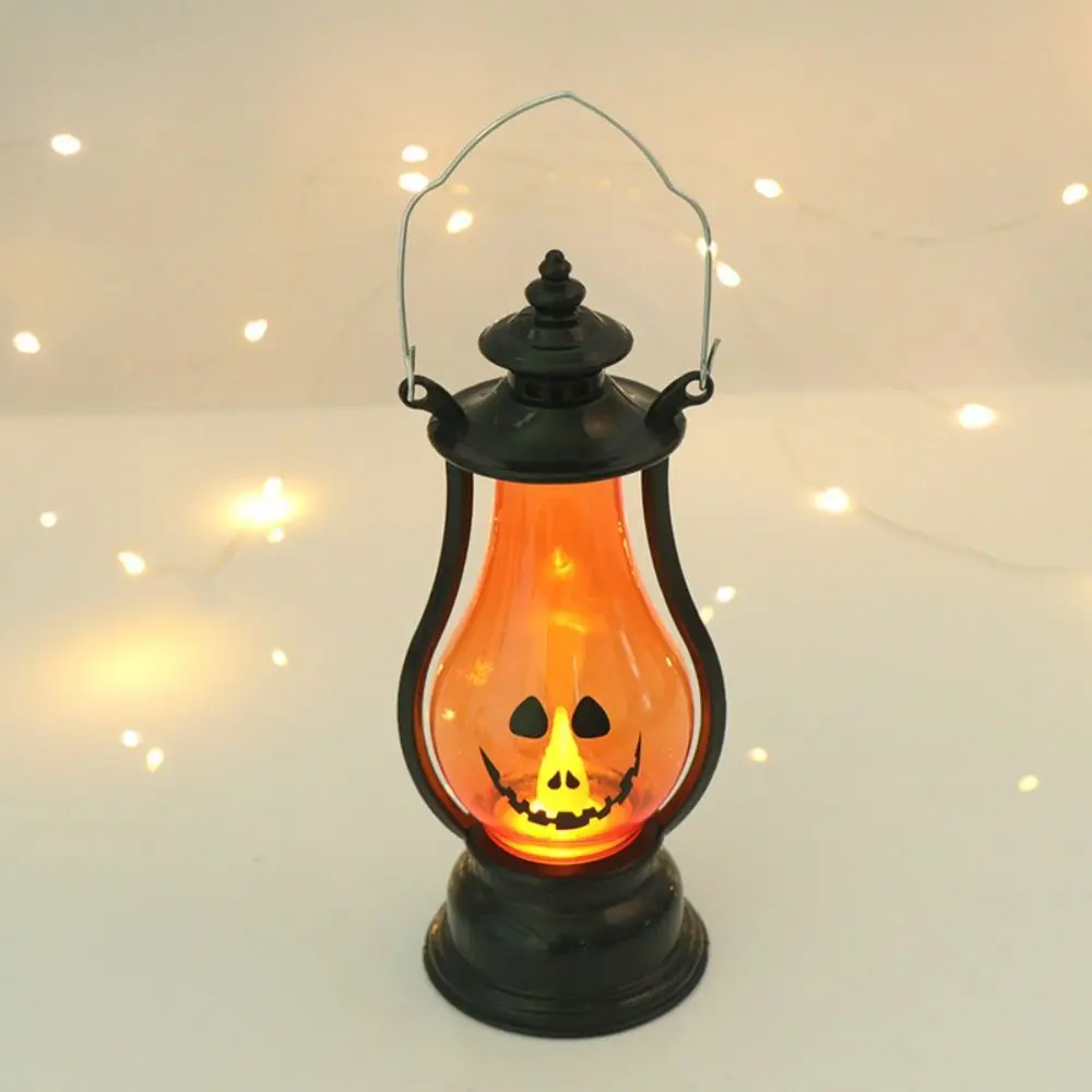 

Portable Light Hanging LED Pumpkin Lantern Expression Glowing Ghost Lantern Luminous Cartoon Small Oil Lamp Party