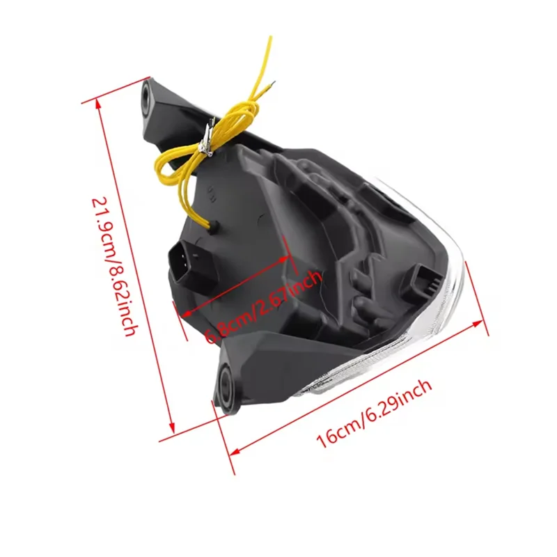 دراجة نارية الذيل ضوء استبدال لكاواساكي Z750 Z1000 ZX-10R 2007-2010 LED ضوء الفرامل