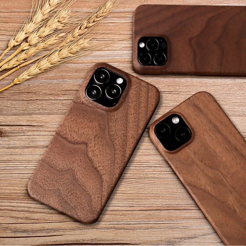 

Walnut and Rosewood Wooden Kevlar Fiber Phone Case For iPhone 13 Pro Max Aramid Cover For 13 13Pro Max Protective Back Shell