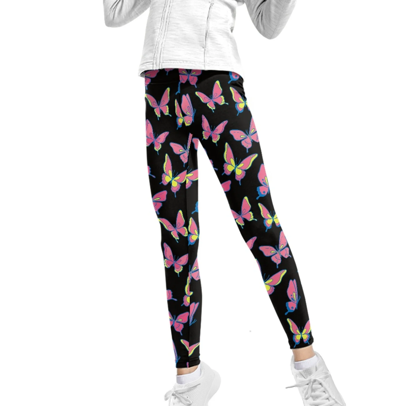 2022 Fall/Winter 5-13 Girls Fashion Design Leggings Print on Demand 82% Polyester +18% Spandex Hip Covered Sexy Pants