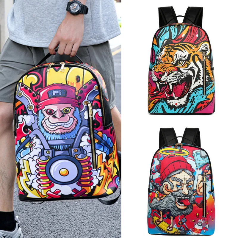 

Y2K Funny Backpacks Pattern Printed Backpacks Personal Travel Bag Lightweight Sweet Protection Backpack College Students Bag New