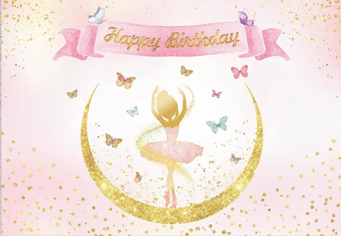 Fondo de Ballet para niñas, bailarina, Baby Shower, Fondo de fotografía, tutú de cisne para niñas, decoraciones de fiesta de cumpleaños, pancarta