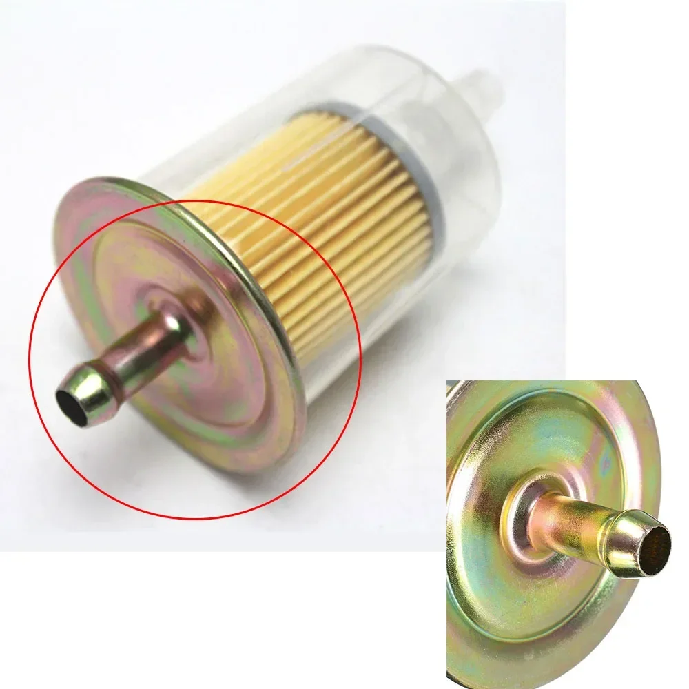 1Pc Motorcycle Inline Gas Petrol Fuel Filter Parts 8mm 3/8