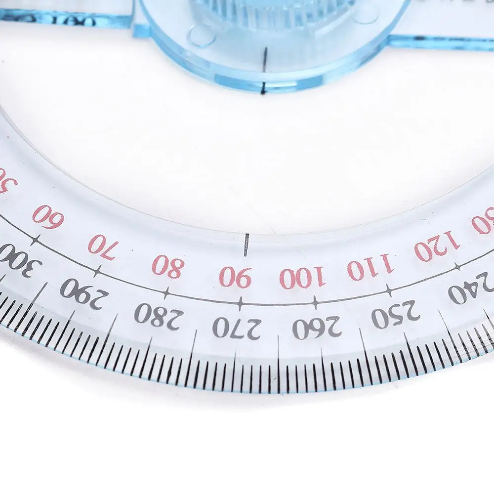 Round Durable 360 Degree Drafting Supplies Office Measuring Tool Pointer Ruler Protractor