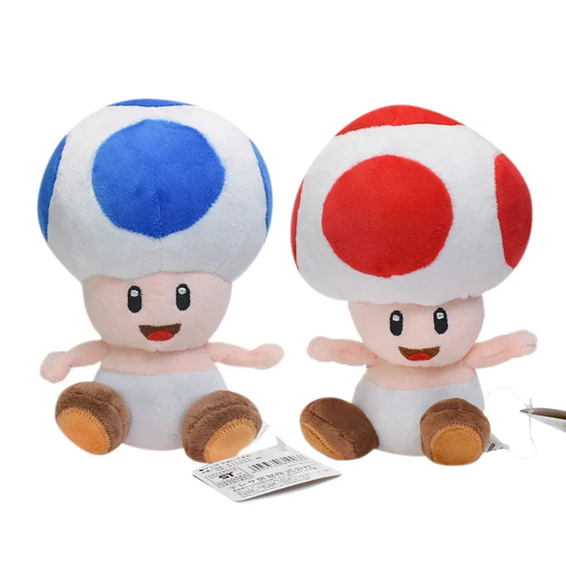 

Super Mario Cartoon Plush Action Figure 7 Inch Mushroom Man Anime Peripheral Chinobio Removable Vest Plush Doll Kids Toys Gifts