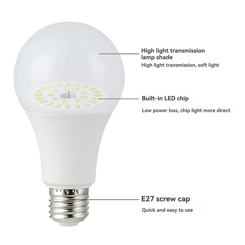 Led Colorful Light Bulb E27 Screw Bulb Lamp Dimming Remote Control With Memory Atmosphere Bulb
