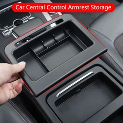 ABS Car Central Control Armrest Storage Box For Audi Q5 2018 2019 2020 2021 2022 2023 2024 Interior Accessories Organizer
