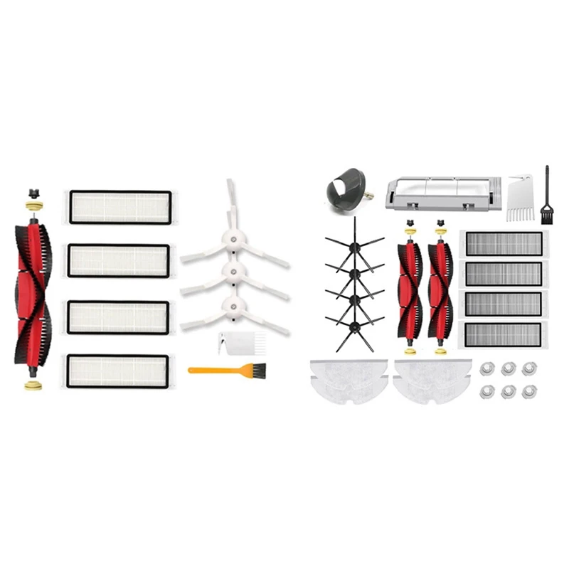 

For Xiaomi Roborock S5 MAX S6 Pure S6 Maxv Washable HEPA Filter Main Brush Side Brush & Brush Hepa Filter Mop Cloth