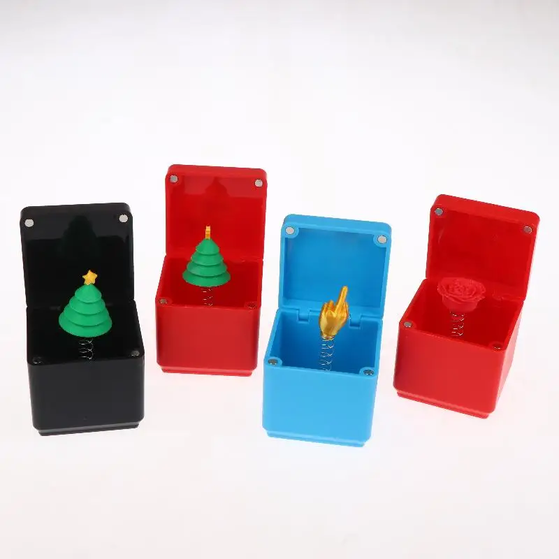 クリスマスサプライズボックスいたずら中指ギフトボックスいたずらおもちゃクリエイティブデスクポップアップサプライズプレゼントケースクリスマスギフト