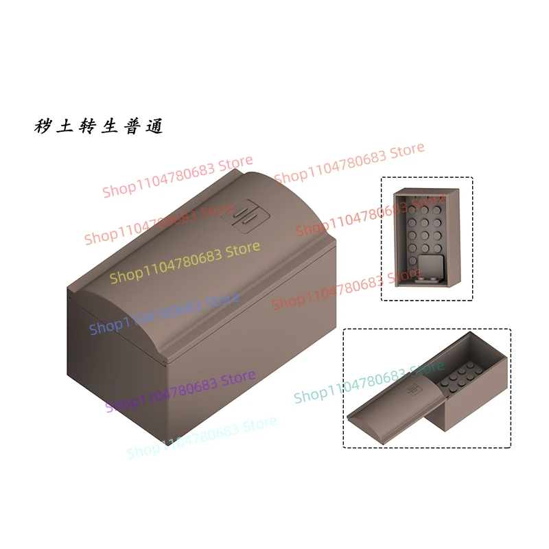 MOC اللبنات شخصية صغيرة نعش زي الملحقات الكرتون أنيمي ديكور تمثال هدية لعبة تحصيل