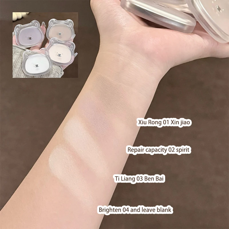 Skin-friendly powder, oil control skin, fill makeup concealer,waterproof and sweat proof, do not take off makeup not card powder image 6