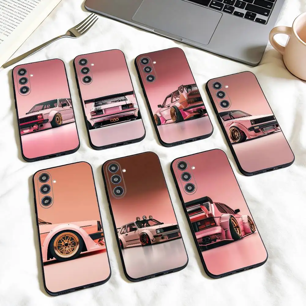 

Golf MK1 GTI Car V-VolkswagenES phone Case For Samsung Galaxy A73,A72,A71,A70,A53,A52,A51,Others Soft Black Shell