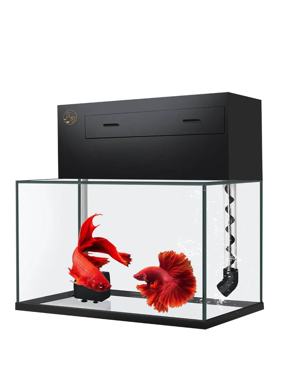 Fish tank filter box drip box water curtain silent filter water purification circulation system three-in-one top