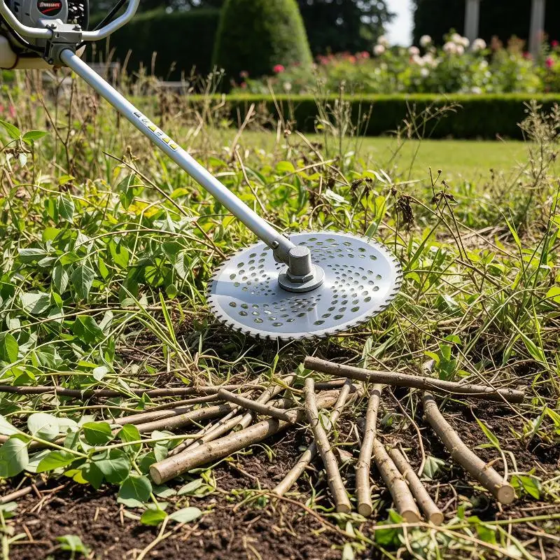 Heavy Duty Carbide Brush Cutter Blade 40T 60T 80T Optional Sharp Edge for Yard Garden Overgrown Weed Clearing