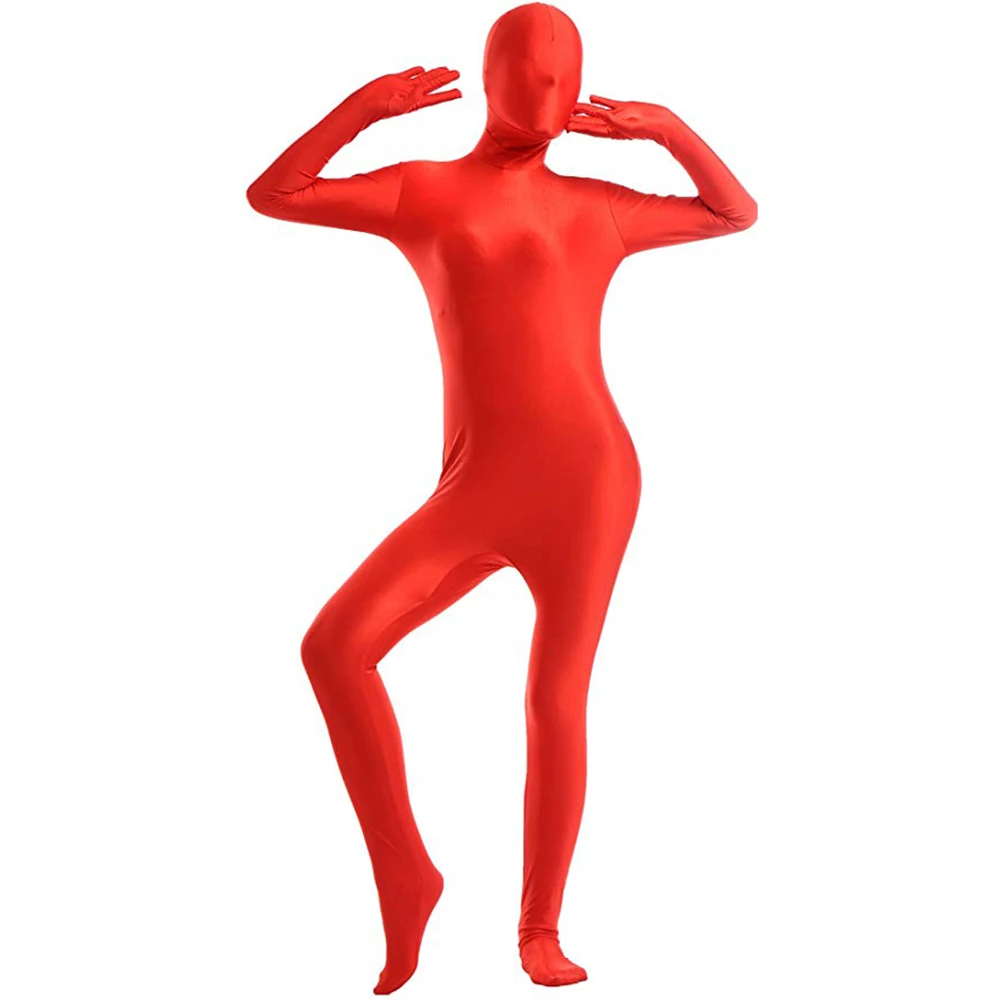 بدلة Zentai للرجال والنساء من SPEERISE ذات غطاء كامل للقدمين بدلة Catsuit للرجال أزياء الهالوين التأثيرية #3