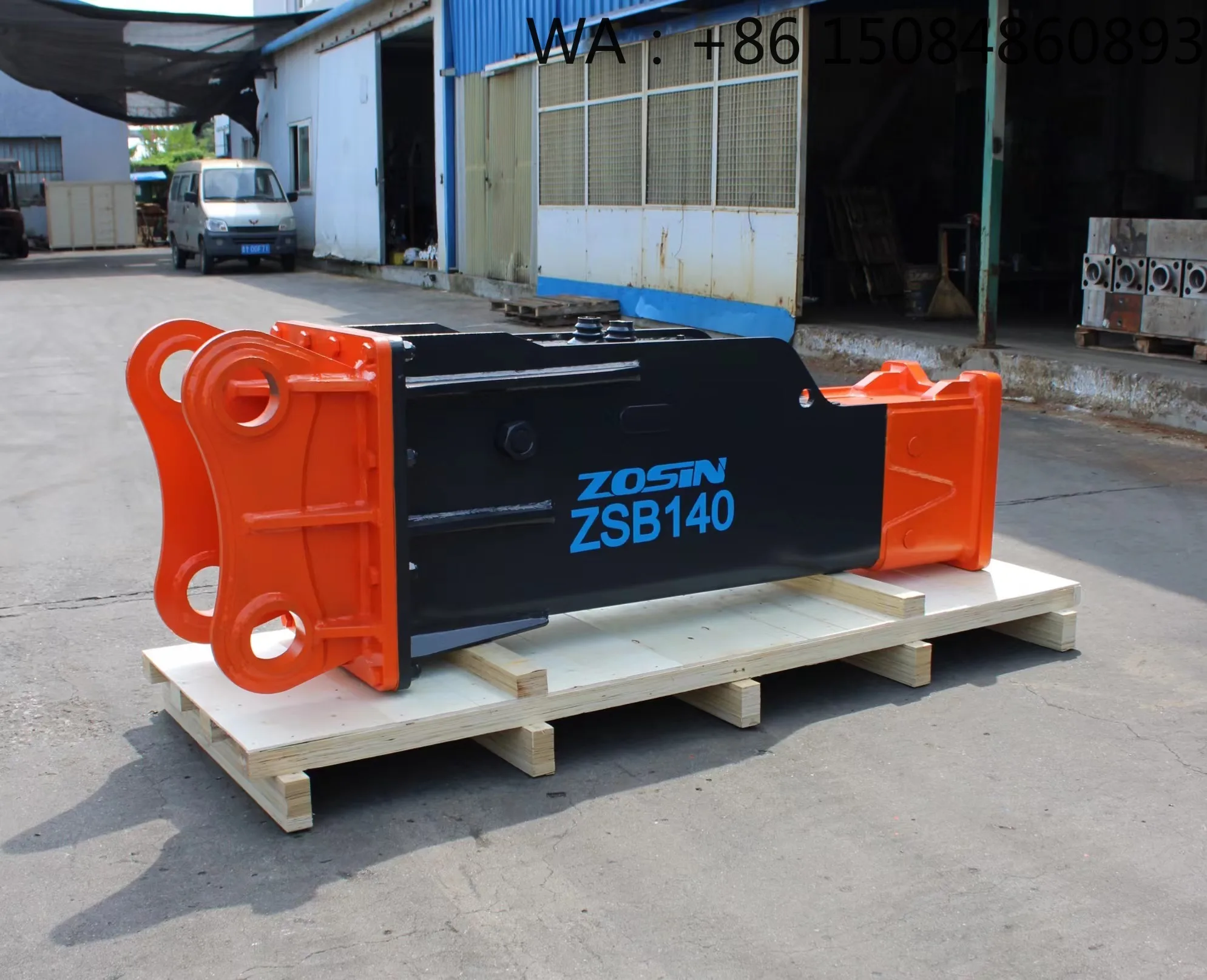 ZSB1400 Hydraulic Rock Breaker Attachment, High Strength Excavator Tool For Concrete Demolition & Building Construction Works