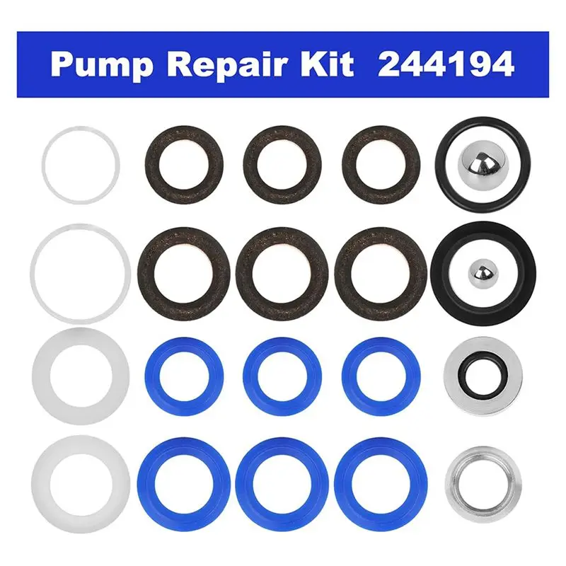 ABMI-2X 244194 Pump Repair Kit - Airless Paint Sprayer Accessories Pump Repair Packing Kit For 295 390 395 490 495 595 3400,