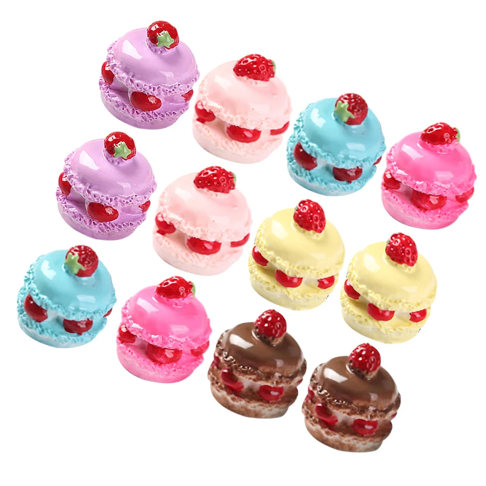 18 قطعة كعكة تحلية صغيرة واقعية الدعائم ل ديكورات منزلية صغيرة وهمية التظاهر اللعب مشهد الطعام اكسسوارات الاصطناعي الغذاء الدعامة