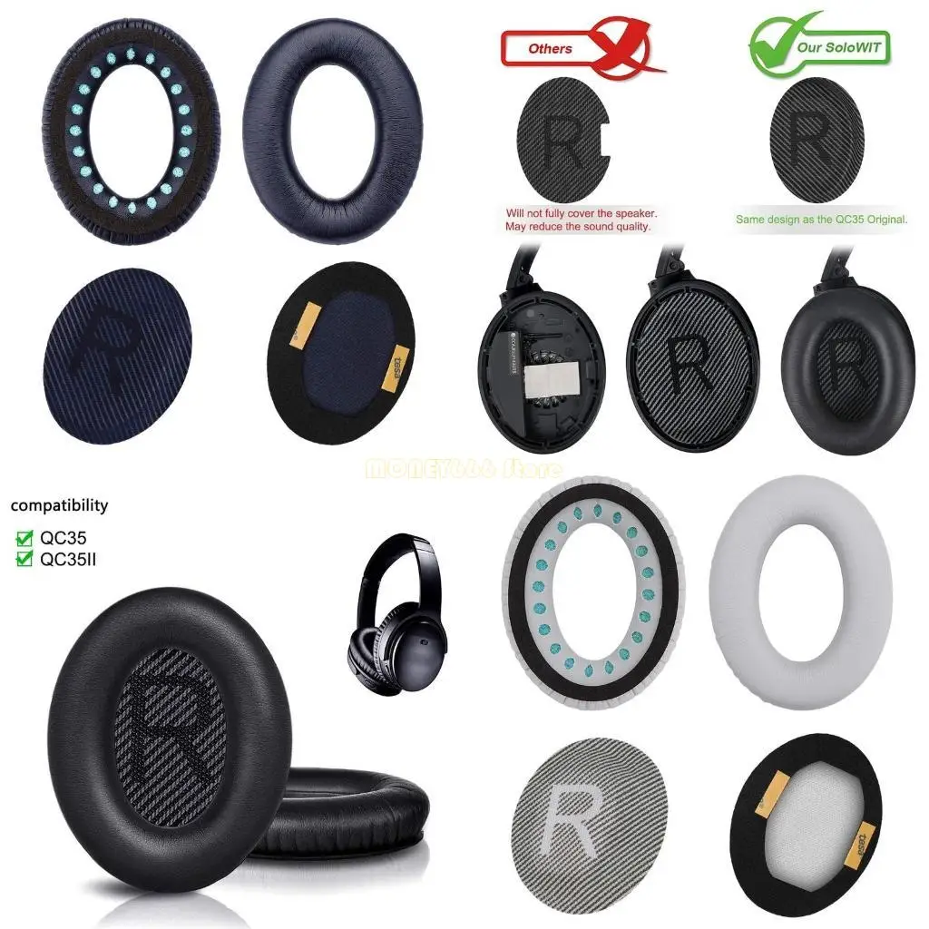 F62c удобная подушка для наушников для наушников Bo-se QC35 запасные детали мягкие для износа