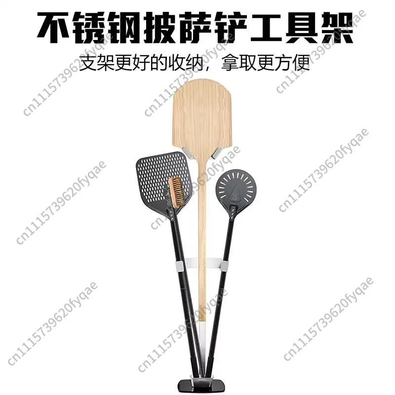 Vertical 304 stainless steel pizza spatula rack pizza utensils storage rack bread spatula rack pizza utensils for kiln