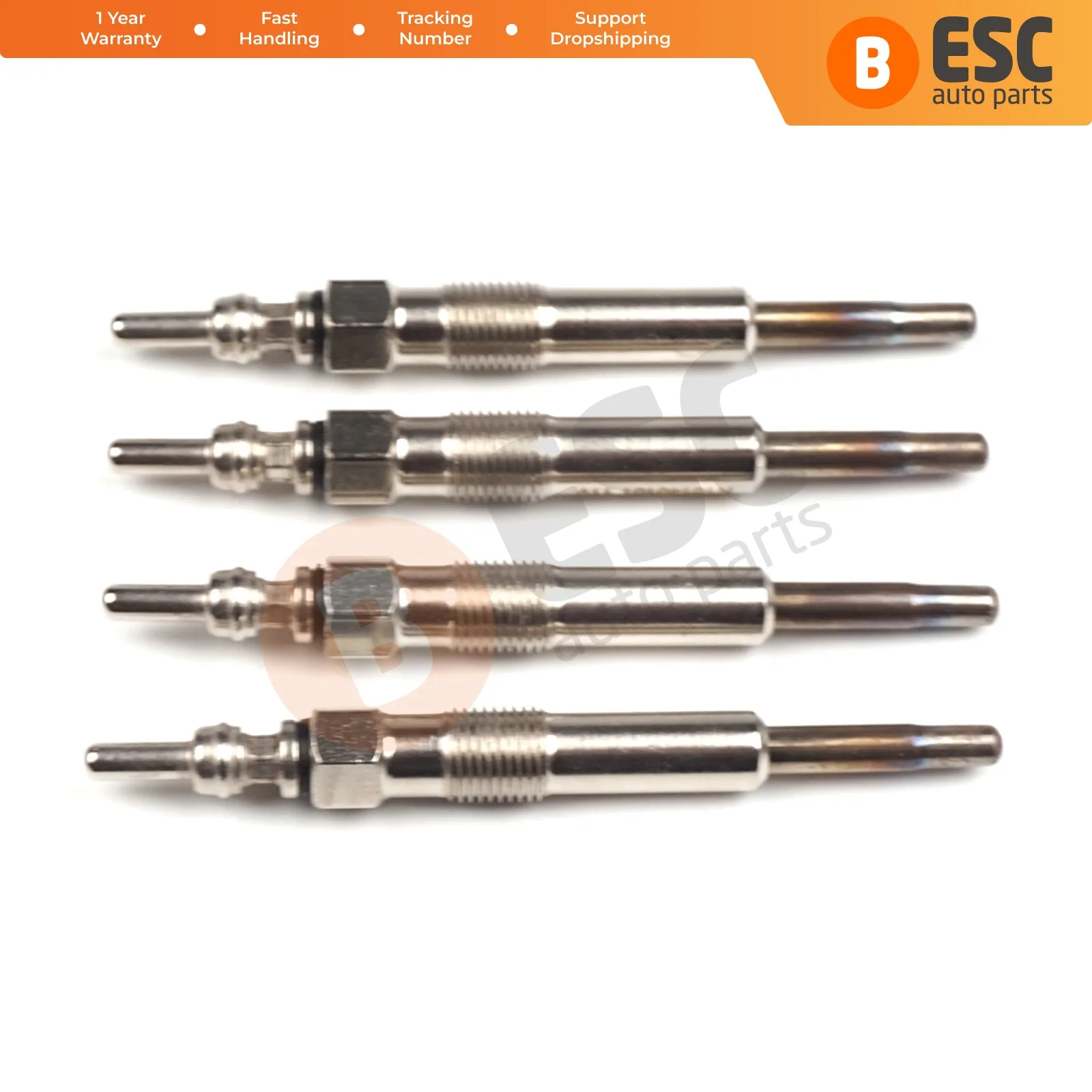 

ESC Auto Parts EGP26-1 4 Pcs Heater Glow Plugs GX93, N10140101, GN855 for Audi VW Seat Skoda Ford Volvo Renault Ship From Turkey