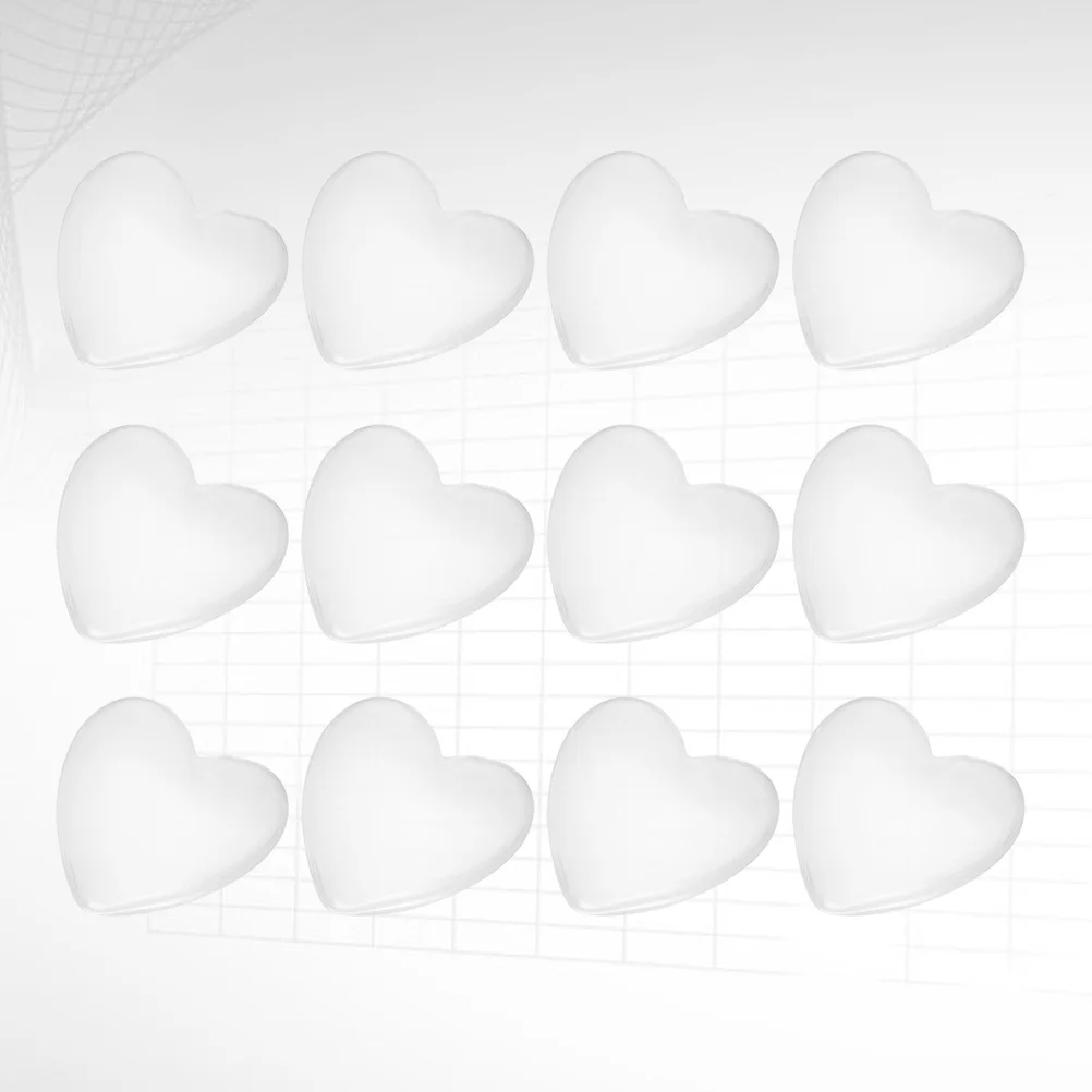100Pcs DIY Heart Shaped Jewelry Stickers 25mm Glass Sticker Ornament for Pendant Earring Craft DIY Pendant Accessory