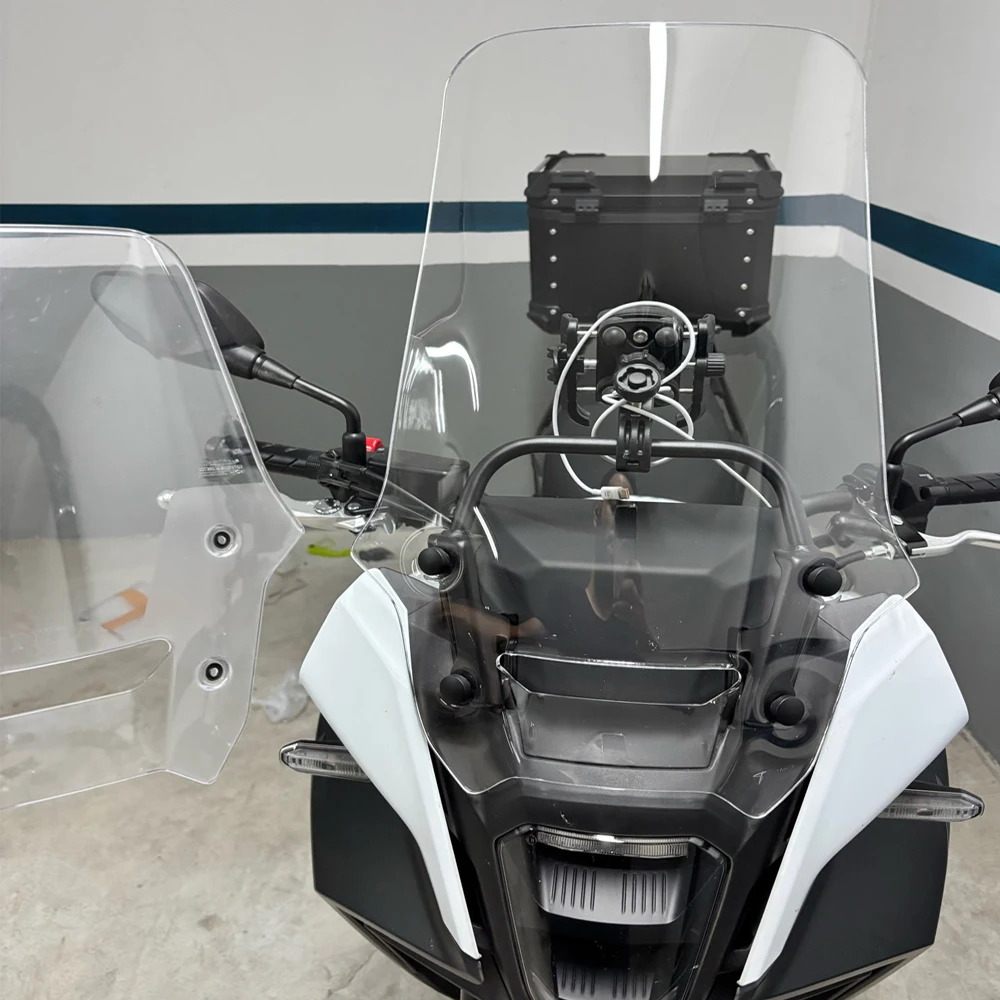 NX500 Windscreen For Honda NX 500 400 2024 2025 NX400 Windshield Motorcycle Accessories Wind Deflector Fairing Viser Visor Gray