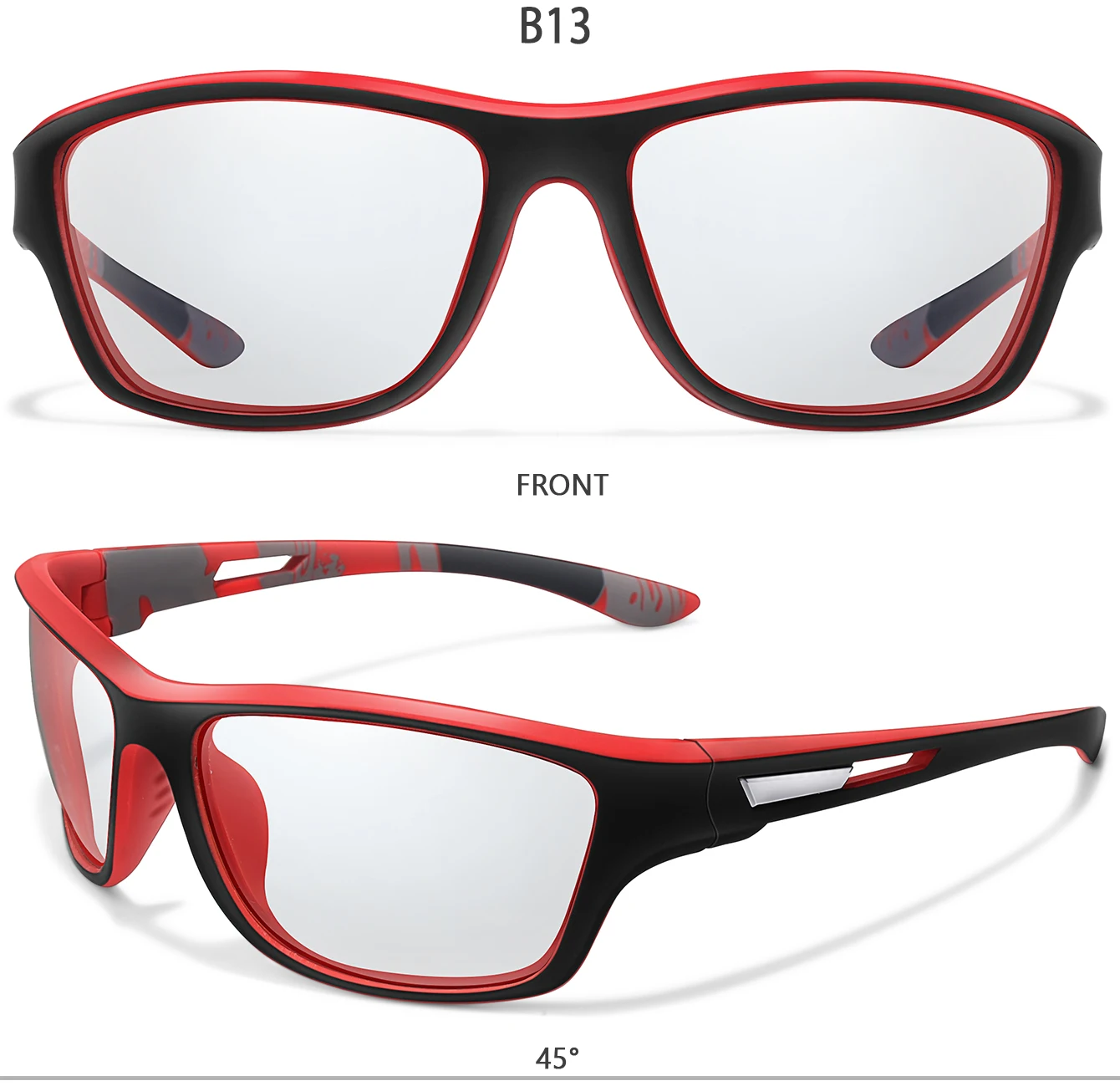 Photochrome Motorrad-Sonnenbrille für Männer und Frauen, Outdoor-Radfahren, Fahren, Wandern, Angeln, UV400-Schutzbrille – Detail 7