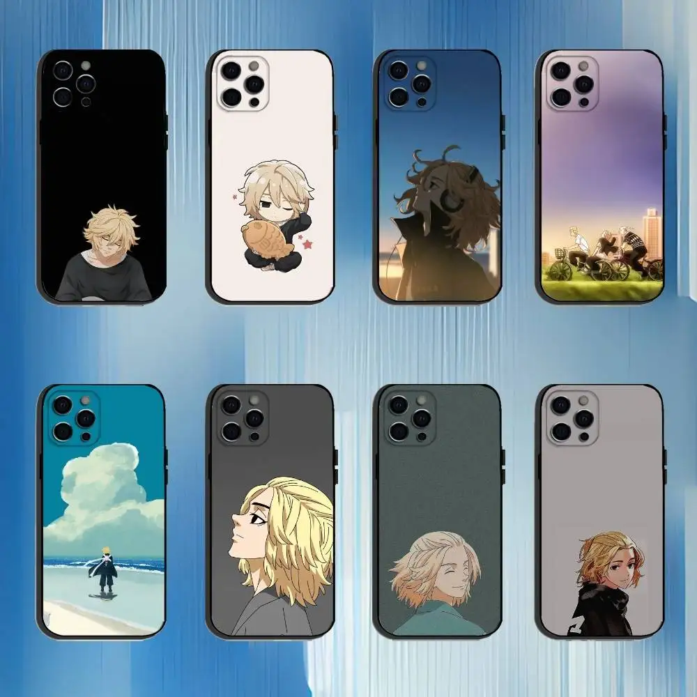 

T-Tokyo Revengers Cool Phone Case For iPhone 16,15,14,13,12,11 Plus,Pro Max, Others Soft Black Cover