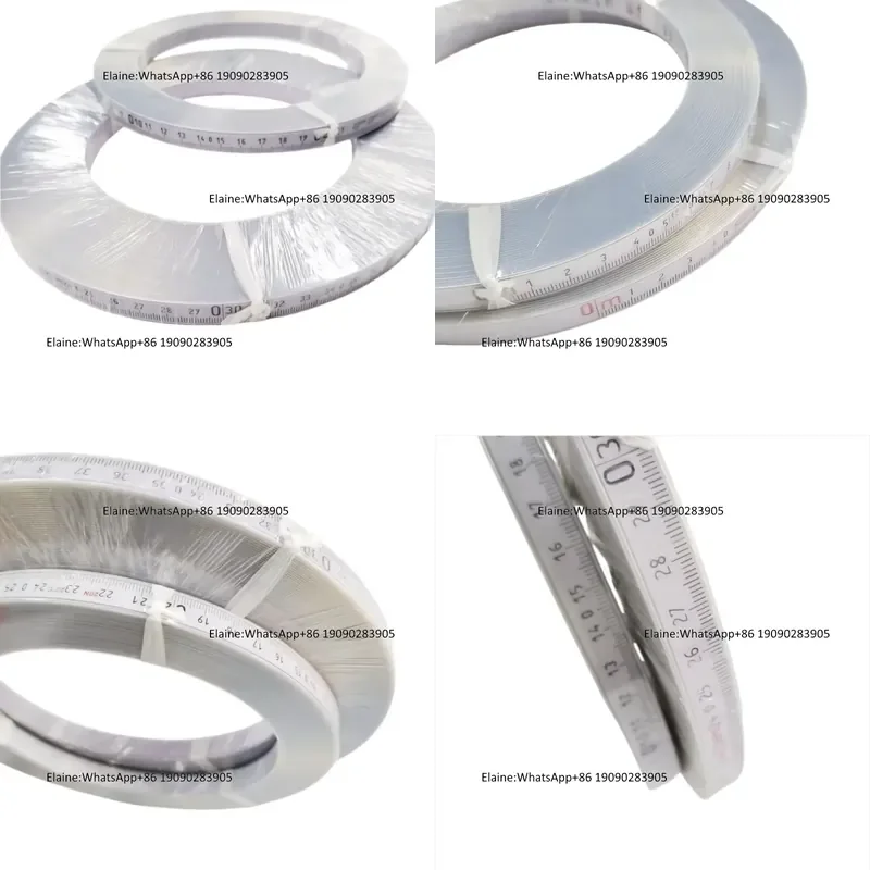 White Color UTI Meter Tape 15m MMC UTI Tape RT-127T-W15 RT-127T-W37 One Side Metric,one Side British Scale UTI Tapes