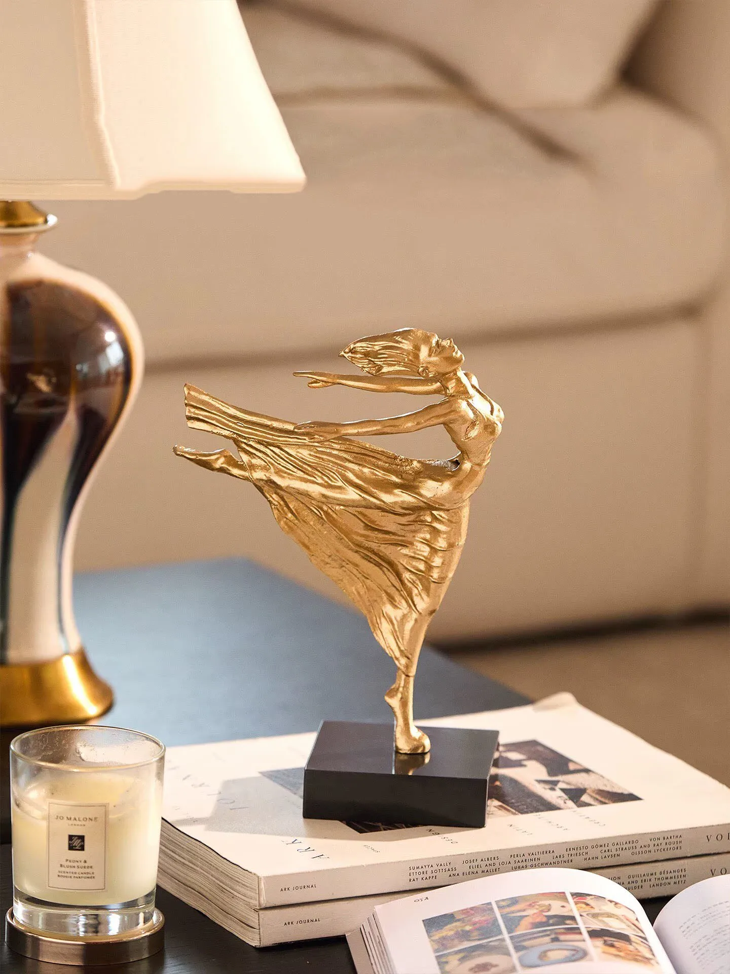 Room Decor Items Abstract Art Ballet Dancer Ornament Dance Girl Statue Desktop Art Decoration Decoration Gift