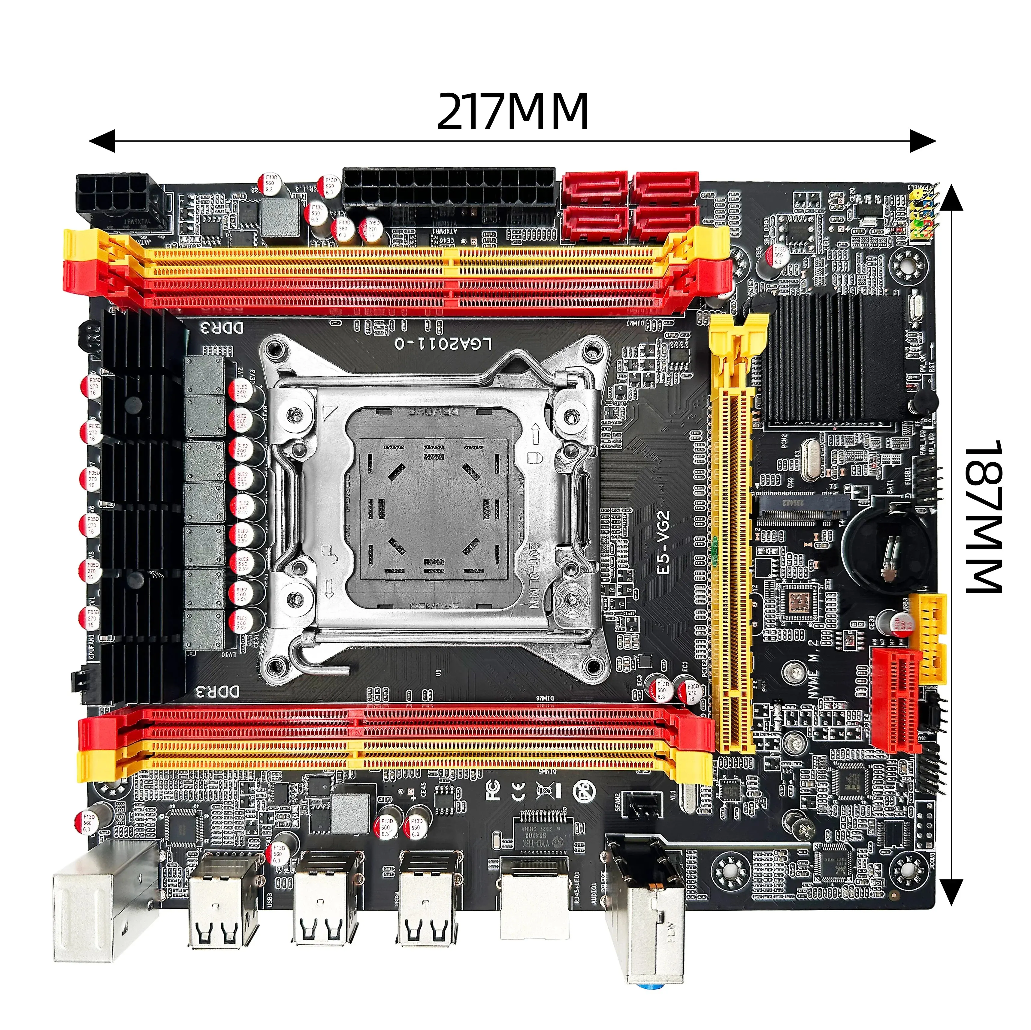 Zsus X79 Vg2 Moederbord Set Kit Met Intel Lga2011 Xeon E5 2689 C2 Cpu Ddr3 1*16Gb 1600Mhz Ecc Ram Geheugen Nvme M.2 Sata