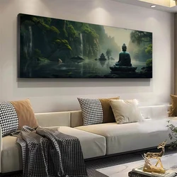 New Diamond Painting Extra Large Size Waterfall Scenic Lake Buddha Diy Full Mosaic Embroidery Rhinestone Picture Wall Decor