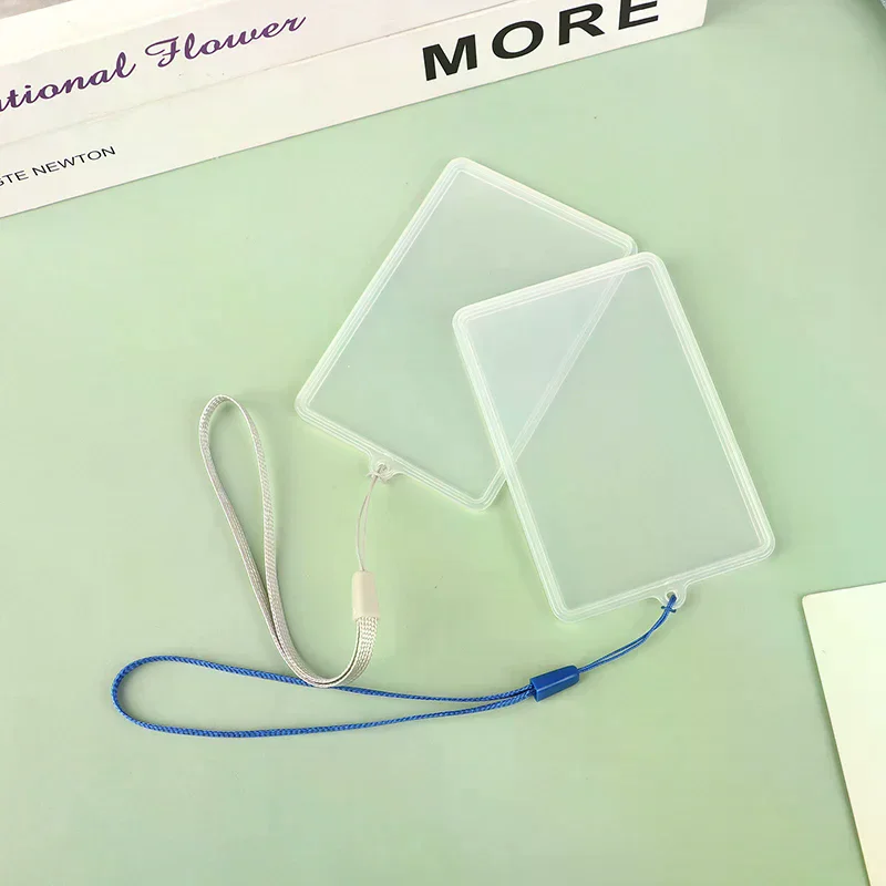 غطاء شفاف قابل للطي لحامل بطاقات الهوية مع علامة اسم الحبل وبطاقة حافلة الطالب وبطاقة الائتمان وحامل بطاقة الوصول للموظف