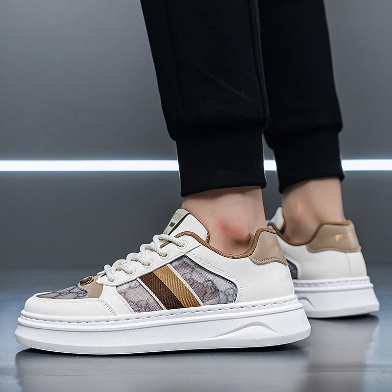 

Luxury Trend Sneaker 2025 Fashion Casual Shoes Summer Men's Anti-slip Wear-resistant Thick Sole Outdoor Light Platform Shoes