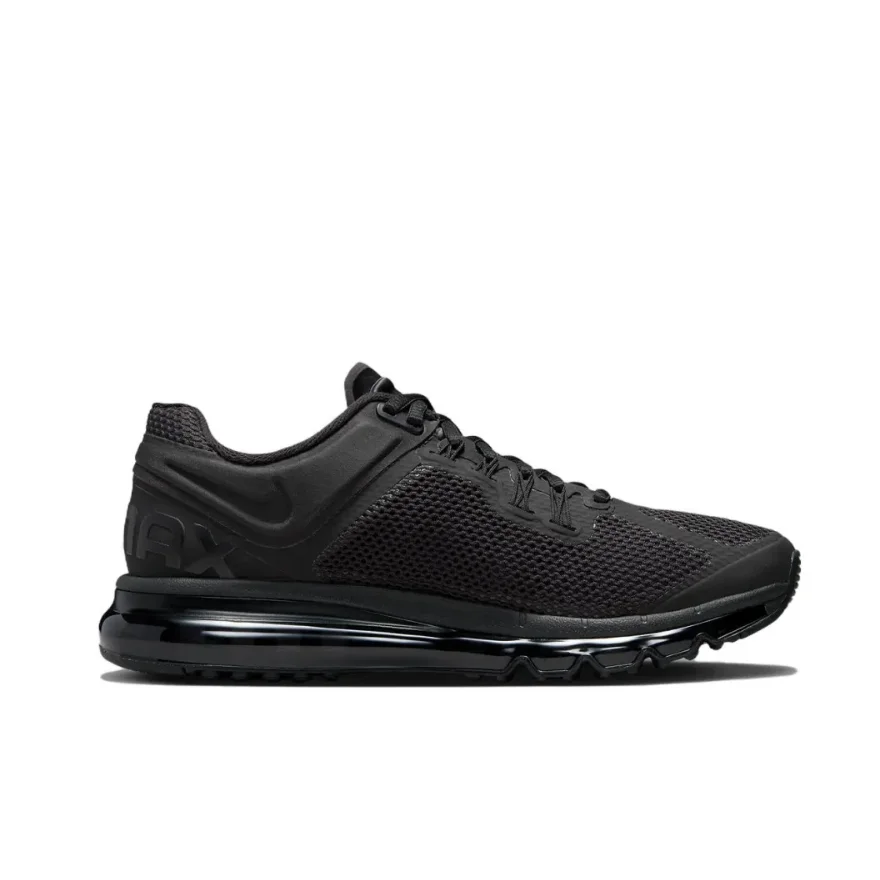 Nike Black Air Max 2013 Comfortable Breathable Low Top Casual Running Shock Absorbing Anti-slip Sneakers Men's and Women's