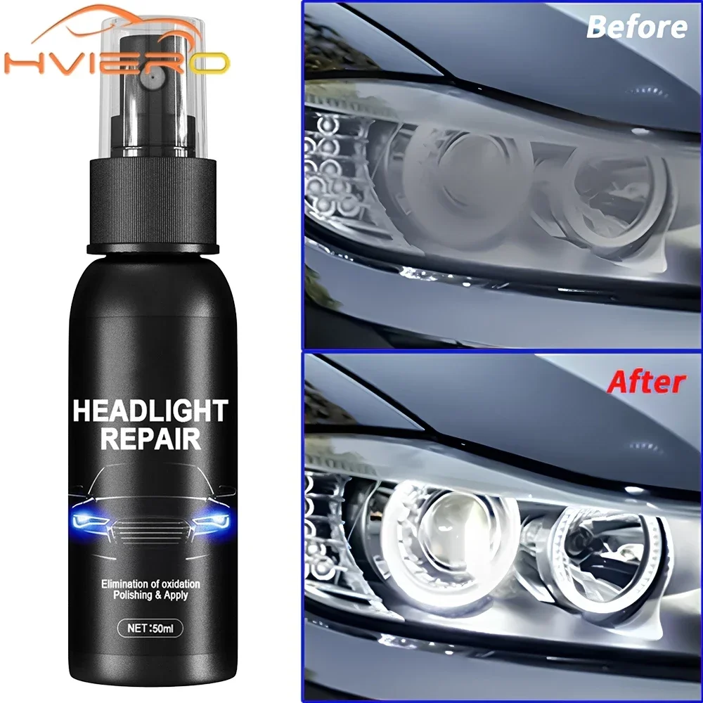 Car Headlight Repair Agent Scratch Remover Fluid Renewal Polish Liquid Kit Accessories Wash Auto Cleaning Care Refurbished Tools