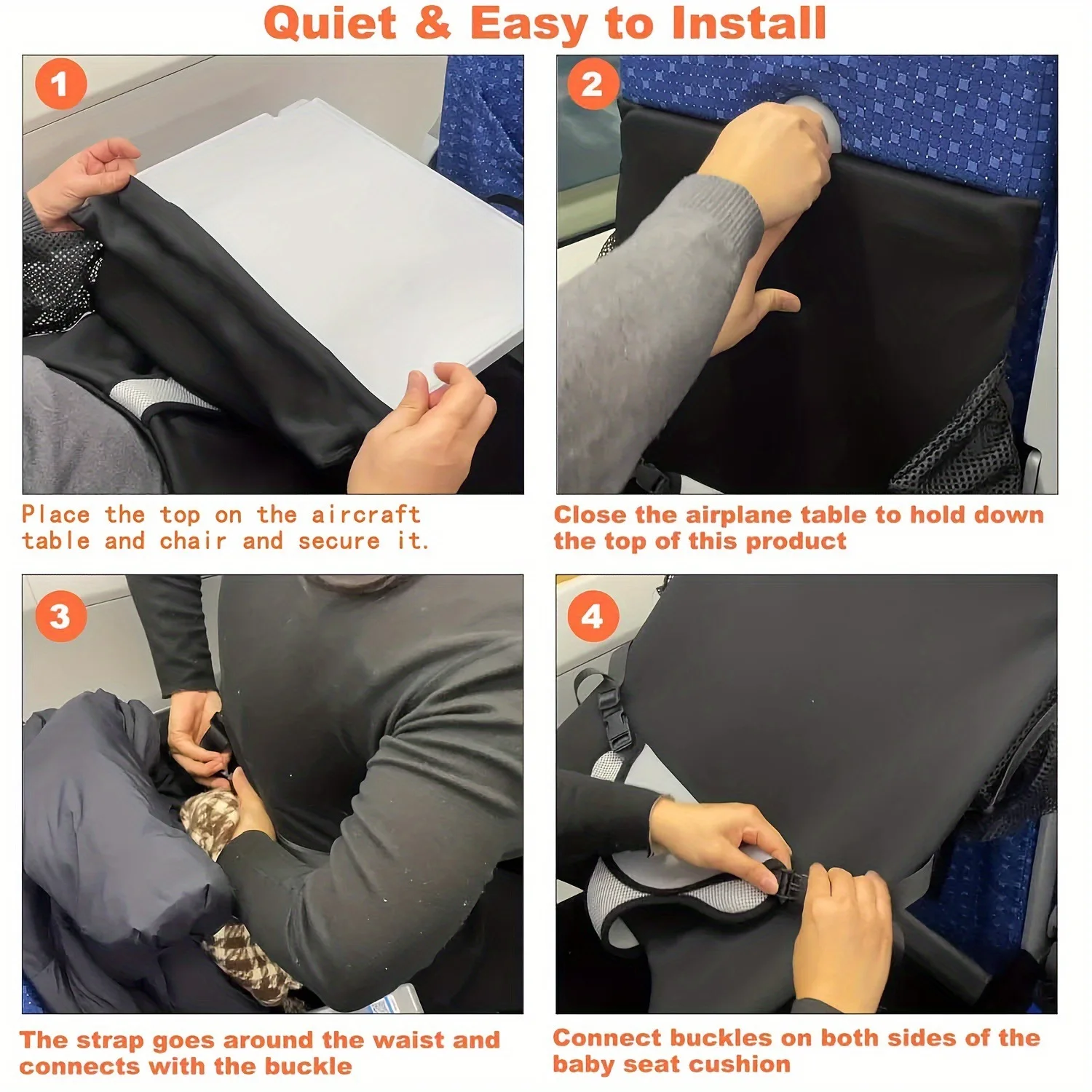 Nuovo 1 pz bambini aereo sedile extender flanella bambino aereo letto con tasca laterale comfort traspirante poggiapiedi da viaggio amaca