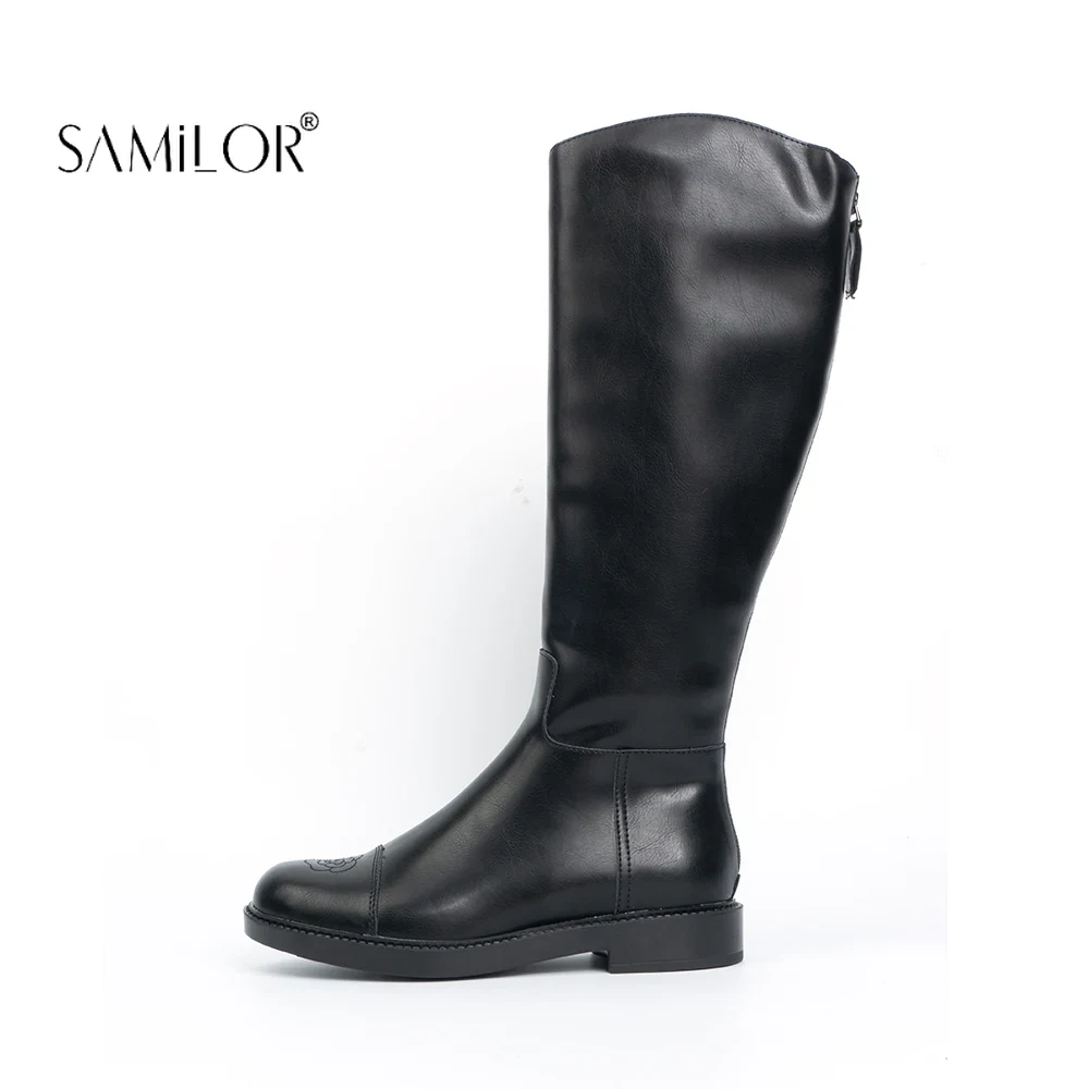  Minimalist Lace-up Combat Women Boots 5Cm Chunky Heel Platform Women Boots British Style Thick Sole Increase Height Casual Boots 